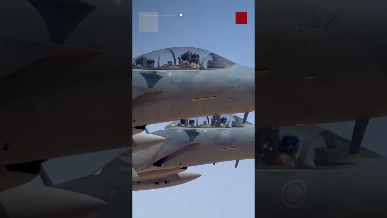 مقاتلات سعودية ترافق طائرة الرئيس الأميركي دونالد ترامب لدى دخولها الأجواء السعودية