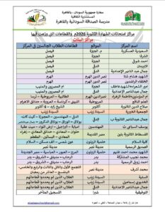 مدرسة الصداقة تعلن خريطة مراكز امتحانات الشهادة بمصر